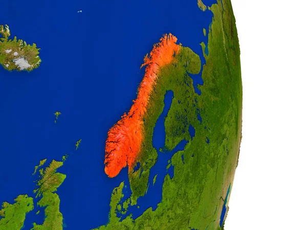 Norge på jorden — Stockfoto