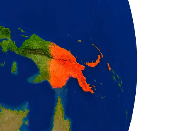 地球上のパプア ニューギニア — ストック写真