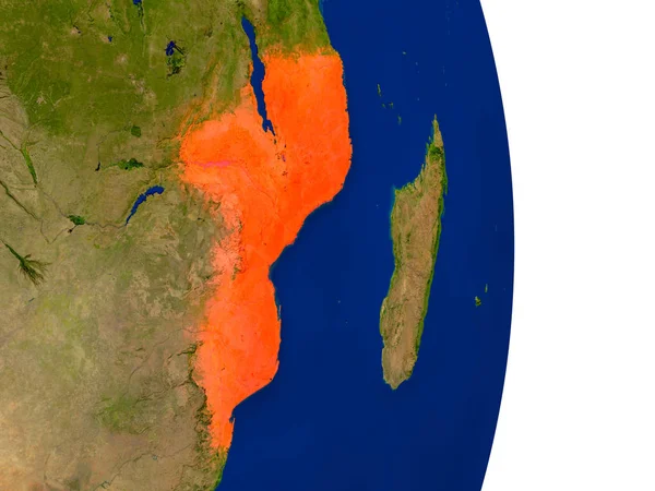 Мозамбик на Земле — стоковое фото