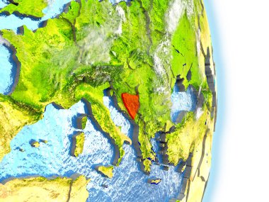 Bosna dünya üzerindeki kırmızı