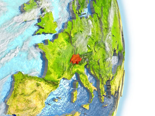 Svájc-piros, földön — Stock Fotó