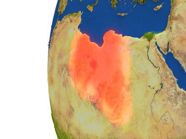 Libya dünya üzerinde