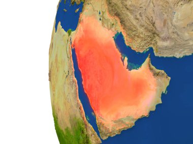 Dünya üzerinde Suudi Arabistan