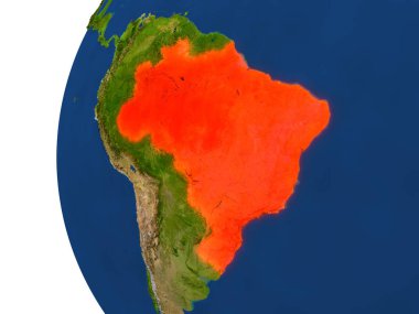 Brezilya dünya üzerinde