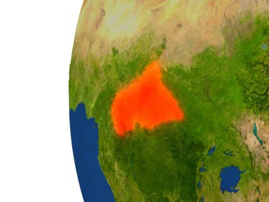 Orta Afrika Dünya üzerinde