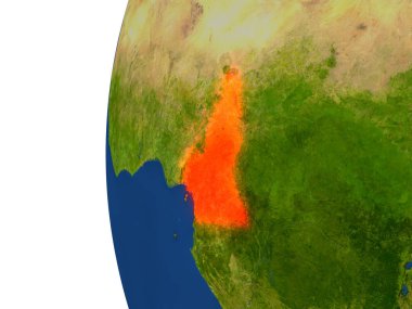 Kamerun dünya üzerinde