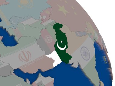 Pakistan bayrağı dünya üzerinde