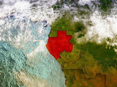 Gabon resimli dünya üzerinde