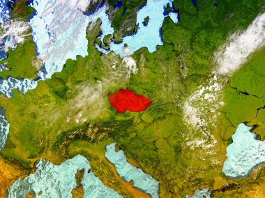 Resimli dünya üzerinde Çek Cumhuriyeti