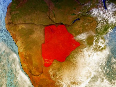 Botsvana resimli dünya üzerinde