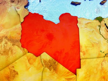 Libya resimli dünya üzerinde