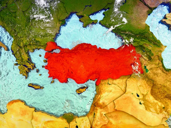 土耳其插图的地球上 — 图库照片