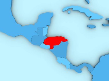 3d harita Honduras