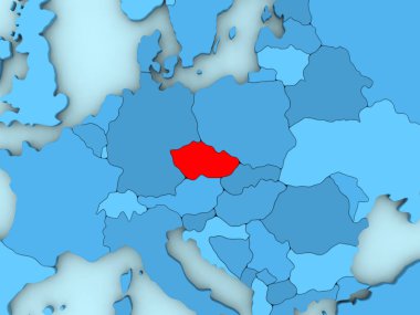 3d harita Çek Cumhuriyeti