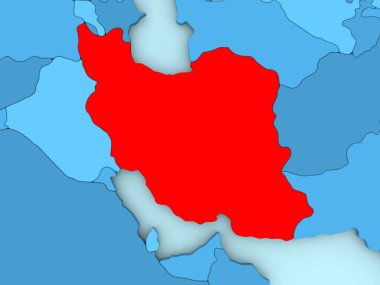 3d harita Iran
