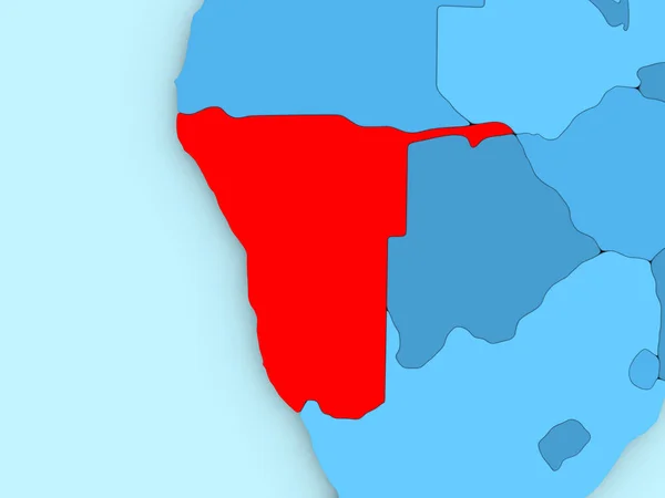 Namibie sur la carte 3D — Photo