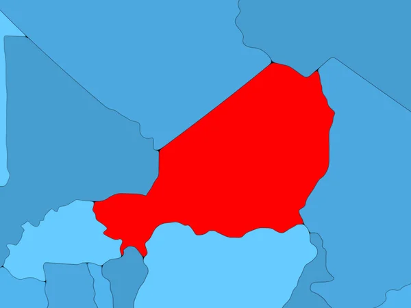 Νίγηρας 3d χάρτη — Φωτογραφία Αρχείου