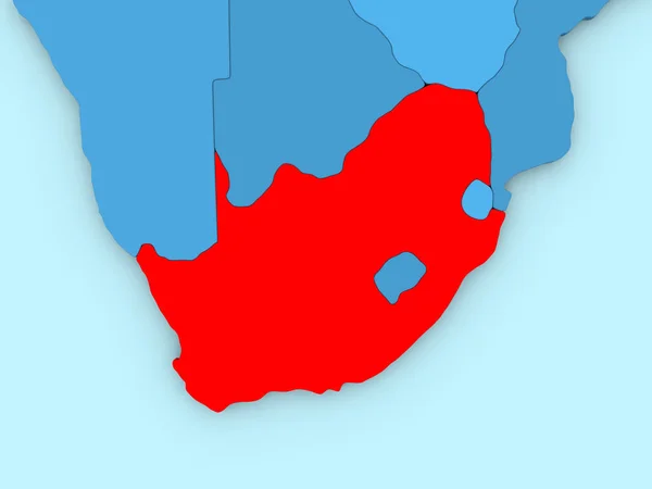 South Africa on 3D map — Stock Photo, Image