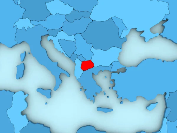 Macedonia on 3D map — Stock Photo, Image