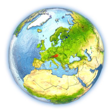 Avusturya üzerinde izole küre