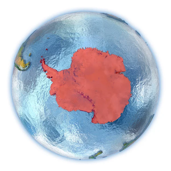 Antártida en globo aislado —  Fotos de Stock