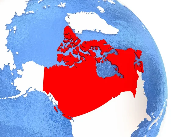 Καναδά στο κομψό globe — Φωτογραφία Αρχείου
