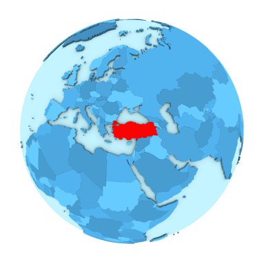 Türkiye Globe izole