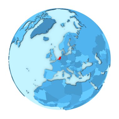 Hollanda izole küre üzerinde