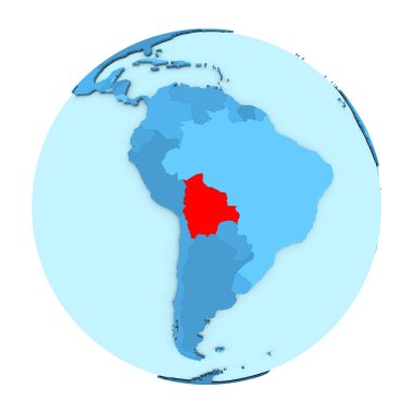 Bolivya izole küre üzerinde