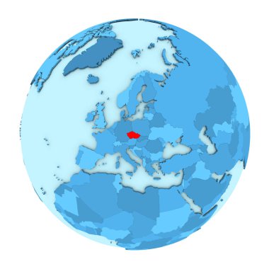 Çek Cumhuriyeti izole küre üzerinde