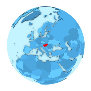 Macaristan izole küre üzerinde