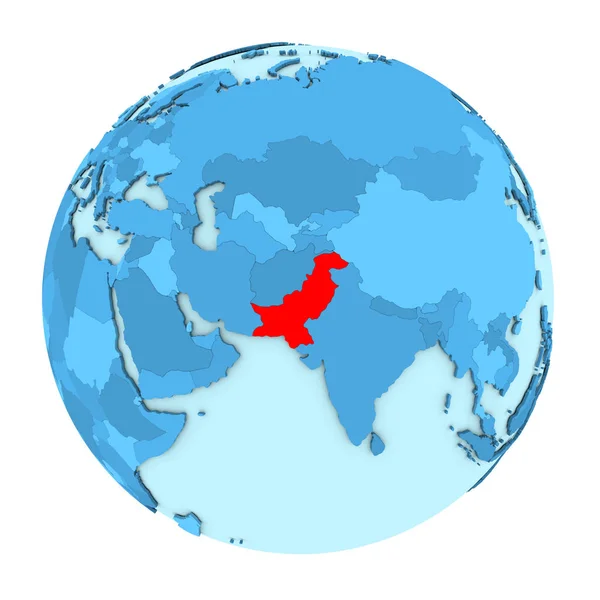 Pakistan izole küre üzerinde — Stok fotoğraf