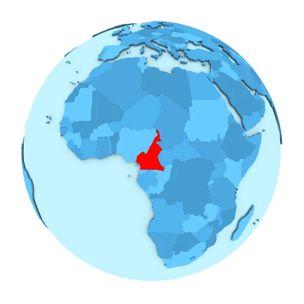 Камерун на глобус ізольовані — стокове фото