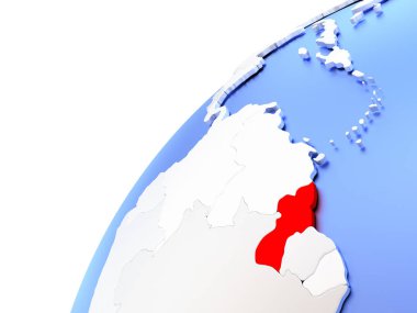 Modern parlak dünya üzerinde Guyana