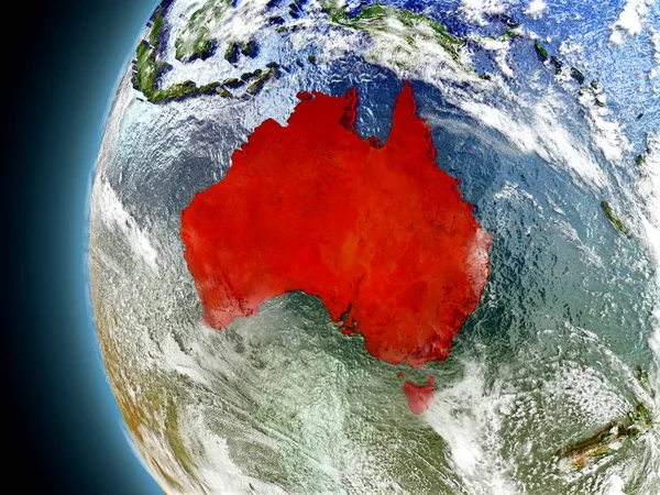 Austrália no planeta Terra a partir do espaço — Fotografia de Stock