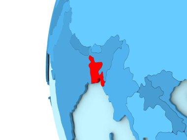 Bangladeş mavi dünya üzerinde