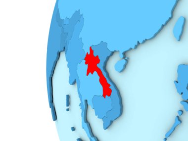 Laos mavi dünya üzerinde