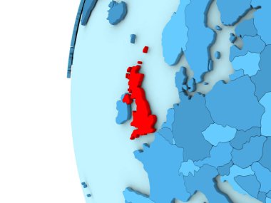 Mavi dünya üzerinde Amerika Birleşik Devletleri