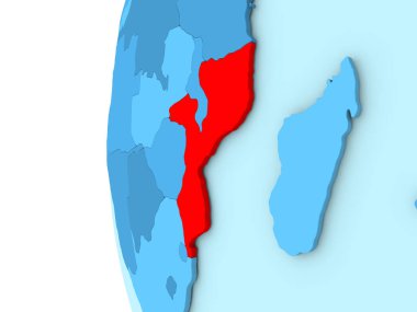 Mozambik mavi dünya üzerinde