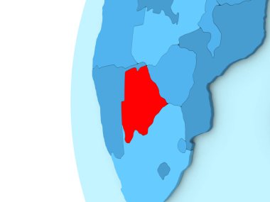 Botsvana mavi dünya üzerinde