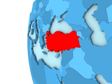 Türkiye'de mavi dünya üzerinde