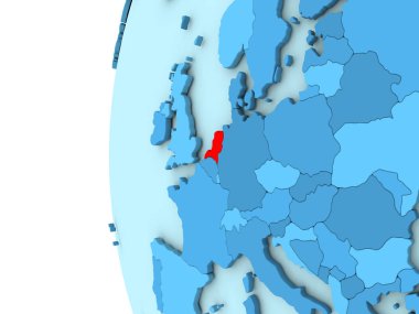 Mavi dünya üzerinde Hollanda