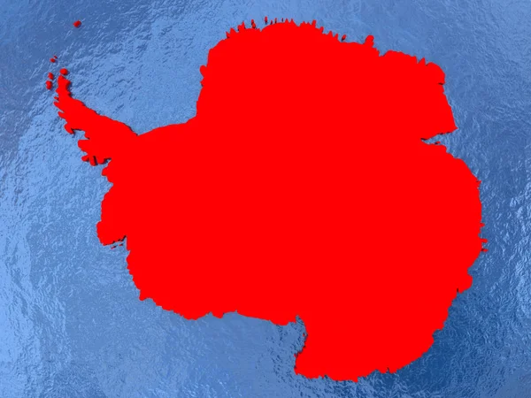 지도에 남극 — 스톡 사진