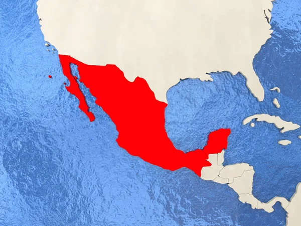 지도 멕시코 — 스톡 사진