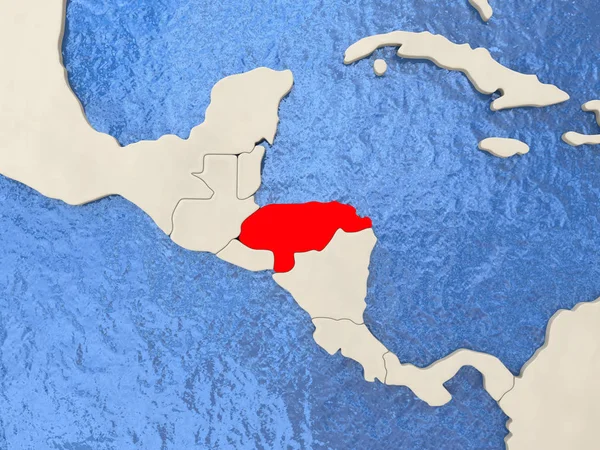 Honduras en el mapa —  Fotos de Stock