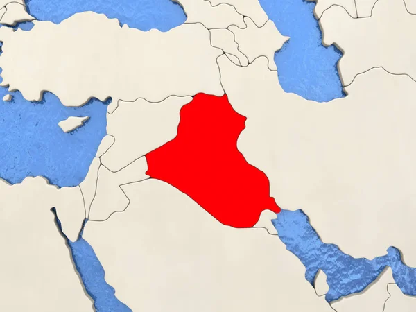 Iraq sulla mappa — Foto Stock