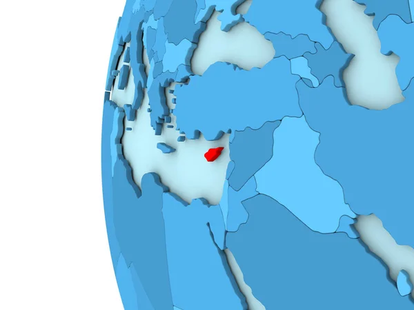 Cipro sul globo blu — Foto Stock