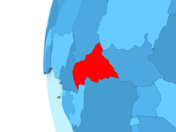 Центральна Африка на синій глобус — стокове фото