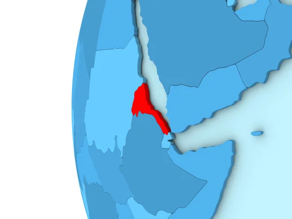 Eritre mavi dünya üzerinde — Stok fotoğraf