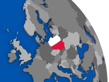 Polonya ve dünya üzerinde kendi bayrağı